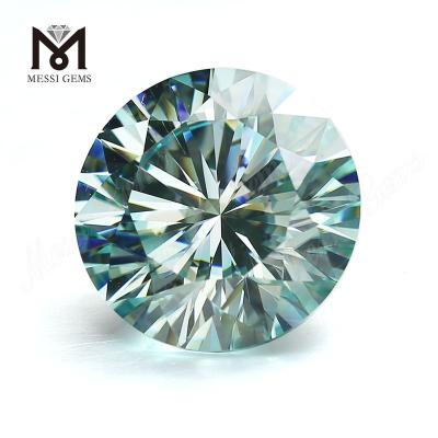 China Messi Jewelry green blue grey color moissanite 1Ct2Ct3Ct factory price 3mm4mm5mm6mm for sale