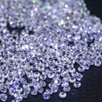 China Loose melee moissanite diamond 0.8mm to 2.8mm round moissanite price per carat for sale