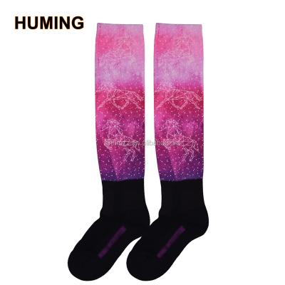 China High Quality Antibacterial Sublimation Riding Socks for sale