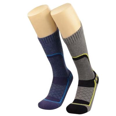 China QUICK DRY Outdoor Men's High Performance Knee High OEM Wool Ski Socks With Custom Logo for sale