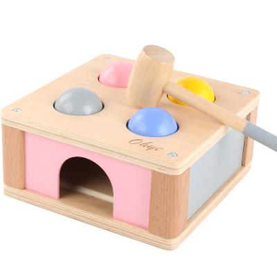 China Playing Children Toys Cartoon Building Educational Wooden Boy Toys Bench Grinding Toy for sale