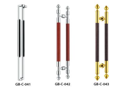 China Gemakkelijk installeer de Handvatten van de Roestvrij staalbuis met Imitatie Houten en Roestvrije Combinatie Te koop
