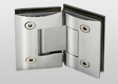 China 135 Degree Hinges For Frameless Shower Doors , Brass Finish Bathroom Glass Door Hinges for sale