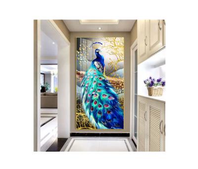 China Background Animal Wall LED Light Porch Art Printing Modern Luminous Painting Decorative Illustration for Living Room Home and Office for sale