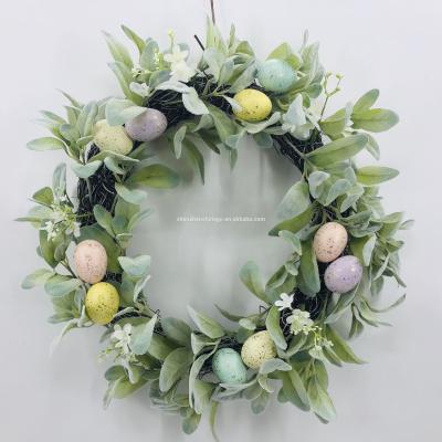 China Europe; 2021 Artistic Hot Sales 2021 New Artificial Party Decorative Wall Hanging Ornaments Rattan Easter Eggs Weave for sale