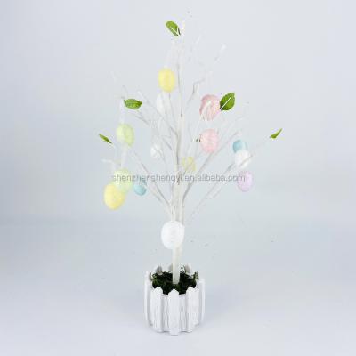 China Europe; 2021 Spring New Party Artistic Modern Indoor Decorations Mini Easter Eggs Artificial Tree Supplies For Table Decor for sale