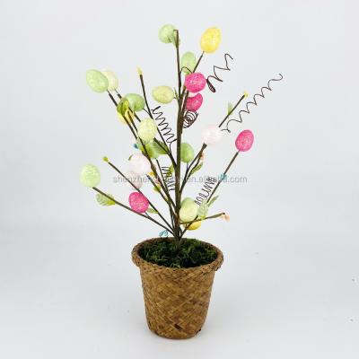 China Europe; 2021 New Design Home Party Artistic Hot Sales Mini Artificial Easter Eggs Tree Decorations Supplies for sale