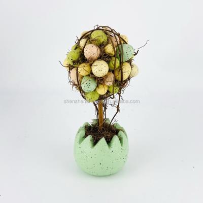 China Europe; 2021 Wholesale Hot Sales Artistic Spring Modern Mini Easter Eggs Party Indoor Decorations Artificial Tree for sale