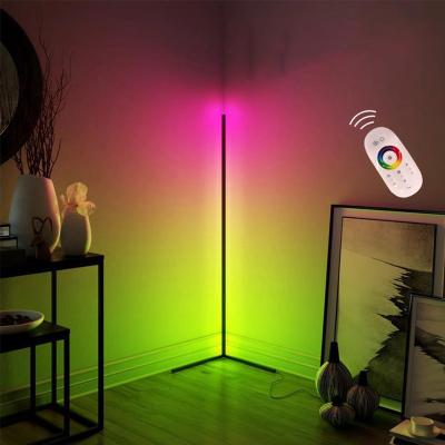 China Modern Rainbow Floor Lamp Floor Lamp Decoration RGB Floor Lamp CCT Standing Art Floor Lights Living Room with Remote Control for sale