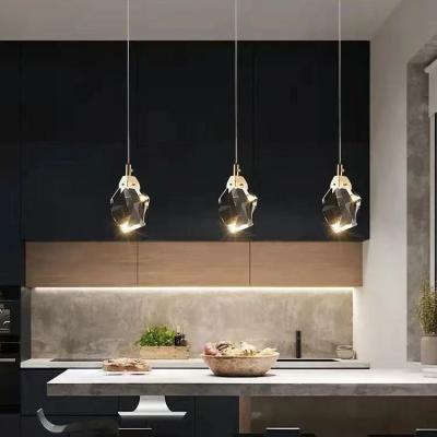 China Modern Modern Crystal Stone LED Pendant Light Luxury Art Hanging Creative Personality Indoor Lighting Decoration Chandeliers&Pendant for sale