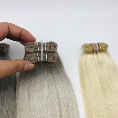 China Regular Wave Seller Straight Shedding No Tangle Hair Weaving Weft Flat Hair Hair Weft Extensions Single for sale