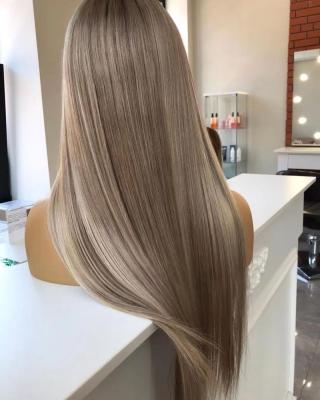 China Hot Product Body Wave Highlights Color Straight Cuticle Aligned Lace Full Lace Front Wig Kosher Wig HD Silk Low Wig for sale