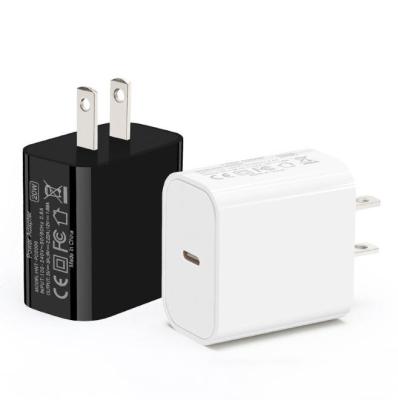 China Hot Selling QC 3.0 Quick Charger Type-c Fast Power Adapter 20W Charging US Plug Phone Charger Wall Charger For Iphone 12 11 Ipad With Custom Logo for sale