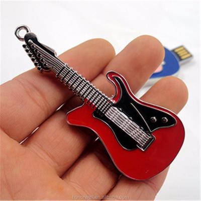 China Metal Jewelry Metal Guitar Shape USB Flash Drive 4GB 8GB for sale