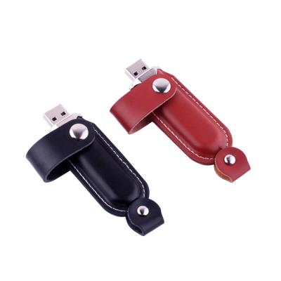 China Gift Real Capacity Leather USB Flash Drive 128MB 1GB 2GB USB Stick 4GB With Logo Printing For Promotional Gifts for sale