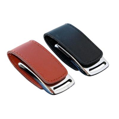 China Creative Leather Pen Drive 4GB 8GB 16G 32GB USB Shell USB2.0 Stick Special Gift 5 color for sale