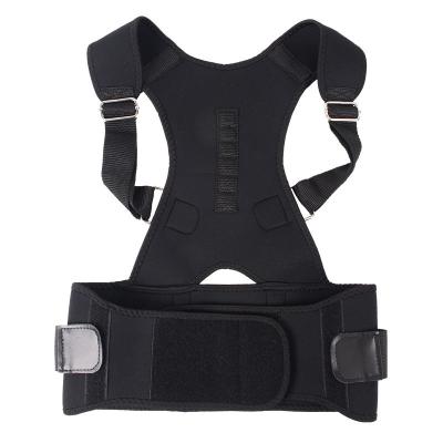 China Breathable.posture corrector Adjustable Back Posture Corrector Braces Shoulder Waist Lumbar Support Belt for sale