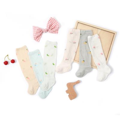 China Mesh Stockings Children's Mesh Stockings Children's Section Baby Summer Casual Cute Print Socks Long Type Pure Cotton Breathable Thin Breathable Boy Socks for sale