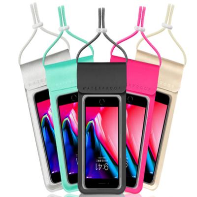 China Universial Waterproof Phone Case Pouch Bag Summer Beach Cell Phone Pouch Necklace Bag Eco-friendly Waterproof Phone Case For Swimming Diving for sale