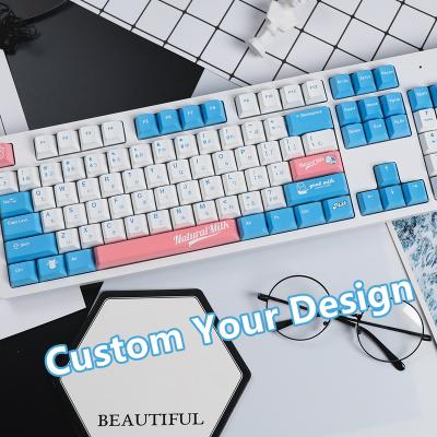 China PBT Keycaps HZGAMER 104keys Keycap Set Shot Custom Double Keycaps Factory Gaming Shenzhen Mechanical Keyboard PBT 60% 80% Keycaps for sale