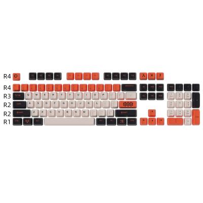 China PBT Keycaps HZGAMER 114keys Carbon Keycaps, CHERRY OEM Profile Keyboard Factory PBT Keycaps Dye Sublimation Mechanical Keycaps for sale