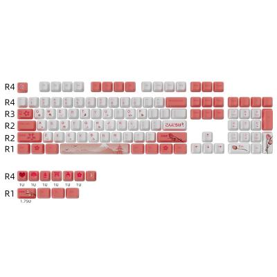 China Custom PBT Keycaps HZGAMER 115keys Multicolor Keycaps Sublimation Process PBT Keycaps OEM Highly Personalized Keycaps for sale