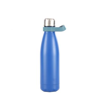 China Promotion logo double wall vacuum PORTABLE high custom exterior cola shape thermo productivity water bottle for sale