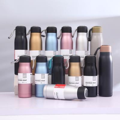 China PORTABLE Hot Selling Vacuum Flask Bottles Stainless Steel Bilayer Insulated Water Bottle For Adults for sale