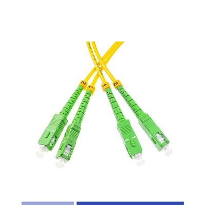 China El cable de parche de fibra óptica, SC/APC-SC/APC, de modo único, dúplex, LSZH, 3m, 2,0mm en venta