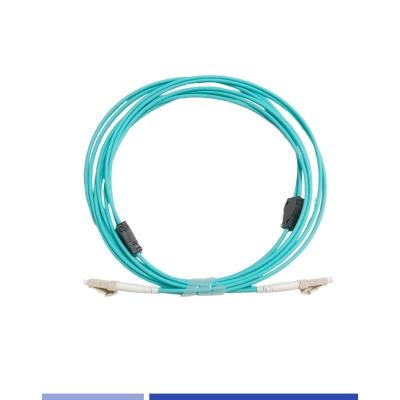 China Multimodo OM3 Cordón de parche de fibra óptica blindado Duplex 1m LSZH chaqueta Lc a Lc Cable de fibra en venta