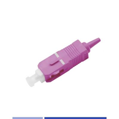 China OM4 Multimode Fibre Connectors SC UPC Simplex 0.9mm Low Insertion Loss for sale