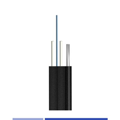 China LSZH Outdoor Fiber Optic Cable 2 Fiber Outdoor Drop Cable Singlemode 9/125 G657A1 for sale