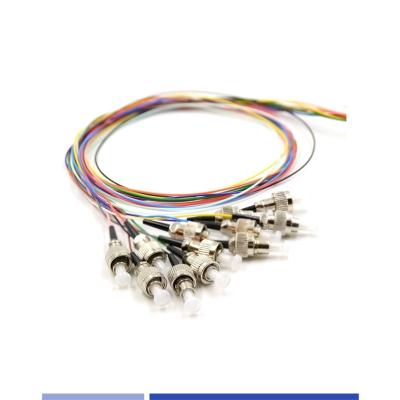 China 12 Fibers Fiber Optic Pigtail ST UPC Singlemode OS2 LSZH 3m For FTTH Solutions for sale