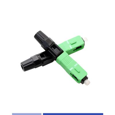 China SC APC Fiber Quick Connector Singlemode Water Proof Wear Resistance for sale