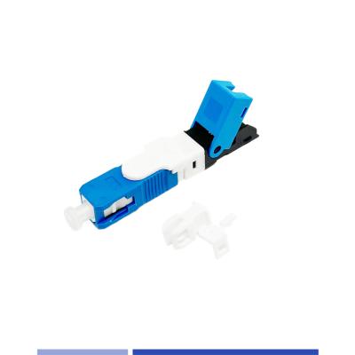 China SC/UPC Singlemode Fiber Optic Quick Connector High Precision For FTTH Solution for sale