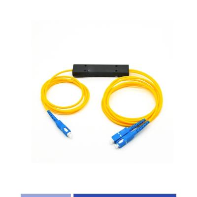 China Módulo ABS 1x2 PLC Splitter SC UPC Modo único 2.0mm Fibra de haces de divididor en venta