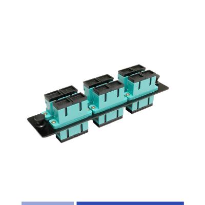 China SC Duplex OM3 Optical Patch Panel 6 Port Cold Rolled Steel Customized for sale