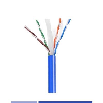 China 23AWG Cable UTP de cobre sólido Cat6A 4 pares LSZH chaqueta Cable de red UTP en venta