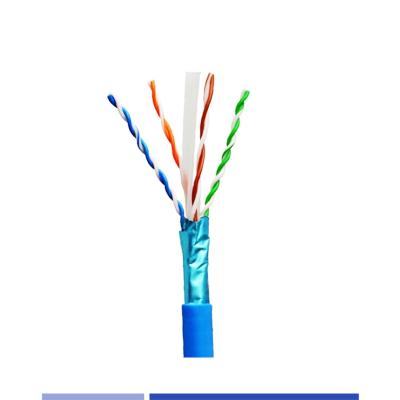 China F/UTP 23AWG Cat6 Cabos de cobre sólido 4 pares PVC Jaqueta azul 305Mtr à venda