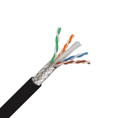 China SFTP Cat6 Network Cable Solid Copper 4 Pair PE 305Mtr Cat6 Ethernet Cable for sale