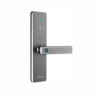 China Home Hotel Apartments Office 304 Stainless Steel Sensor Password APP Semiconductor Contact Semiconductor Detector Smart Sliding Door Lock for sale