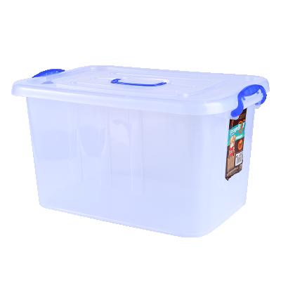 China Hot Sale Sustainable Household 15L Small Storage Clear Plastic Box For Clothes for sale