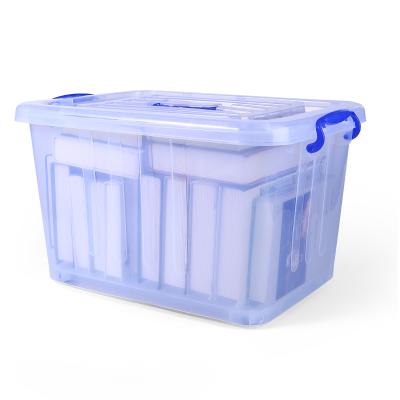 China Sustainable Manufacturing 55L Big Hard Plastic Bedroom Box For Storage Clothing for sale