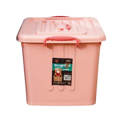 China 10L Colors Viable Stackable Household Plastic Clothing Container Storage Box With Lid Decorative Plastic Container for sale