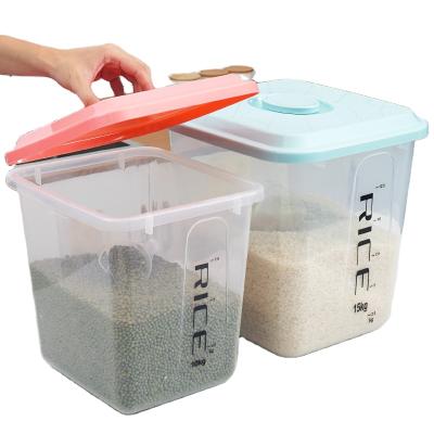 China Hot Selling Freshness Preservation PP Material Large Rice Dispenser Storage Box Rice Dispenser Multifunctional Storage Container for sale