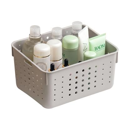 China Viable High Quality White Home Storage Small Size Basket for Cosmetics and Skincare Products for sale