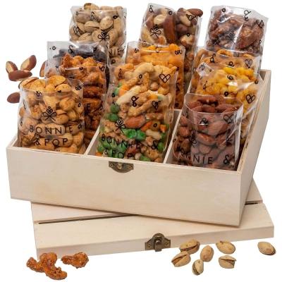 China Latest Technology Storage Best Selling Recyclable Wooden Nut Box For Home for sale