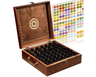 China Modern Factory Price Kitchen Rack Spice Perfume Essential Oil Storage Wooden Box for sale