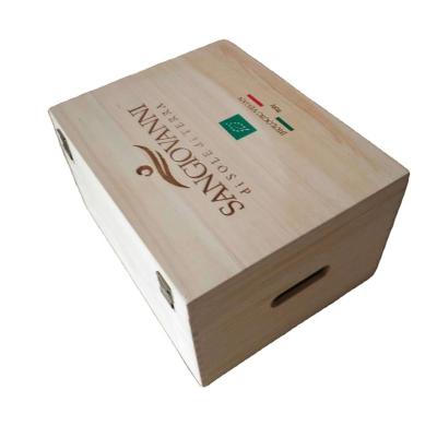 China Recyclable Wholesale Outstanding Quality Finely Processed Wine Packaging Wooden Box for sale