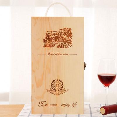 China Recyclable High Quality Latest Technology Luxury Gift Packaging Wooden Box For Wine for sale